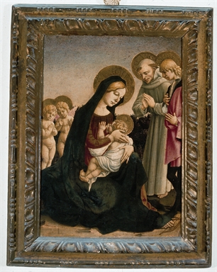 Madonna con Bambino, San Francesco d